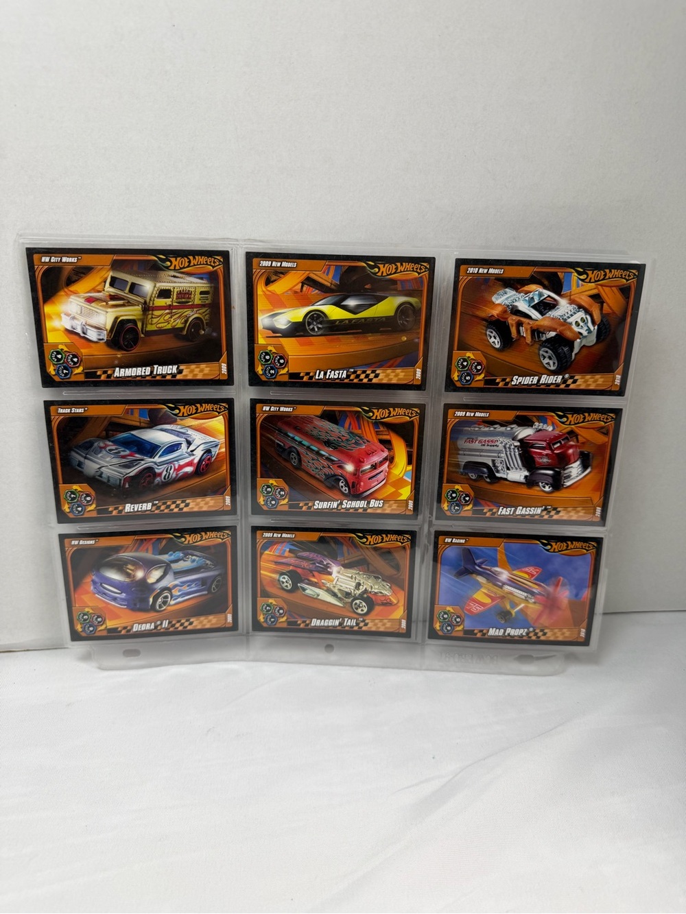 Hot Wheels Accelerators Collectible Card Game Lot Of 9 Vehicle Cards